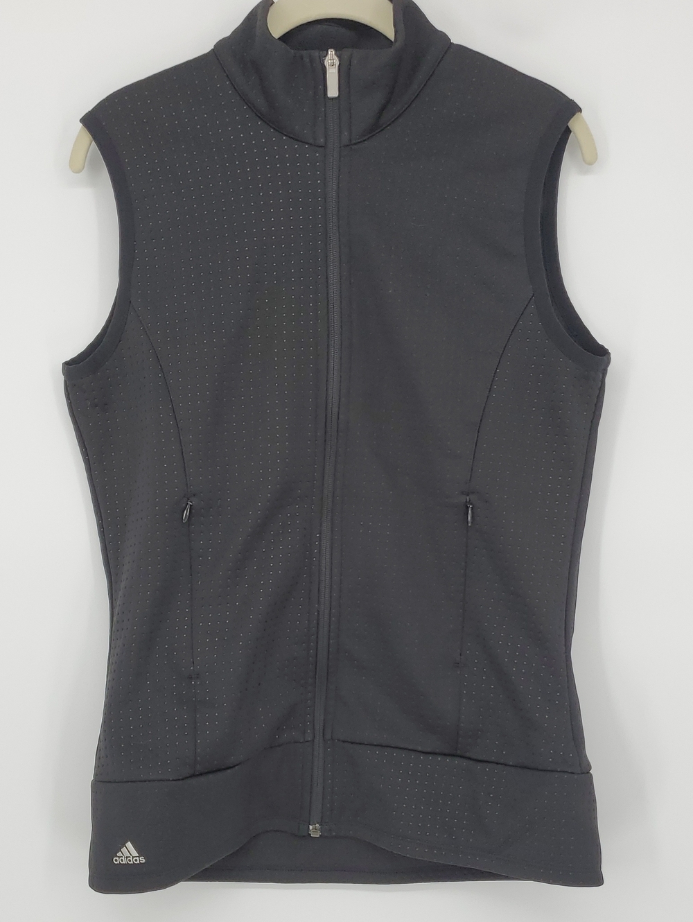 adidas Women's Black Full-Zip Club Vest Size Medium